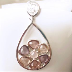 Anthropologie Jewelry - NWOT Anthro Genuine Crystal Pink Glass Stone Anthropologie Jewelry - NWOT Anthro Genuine Crystal Pink Glass Stone